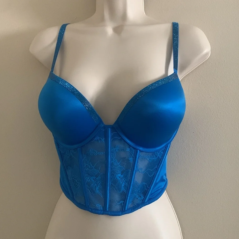 Victoria's Secret Vibrant Blue bombshell  Lace Bra $85 new79